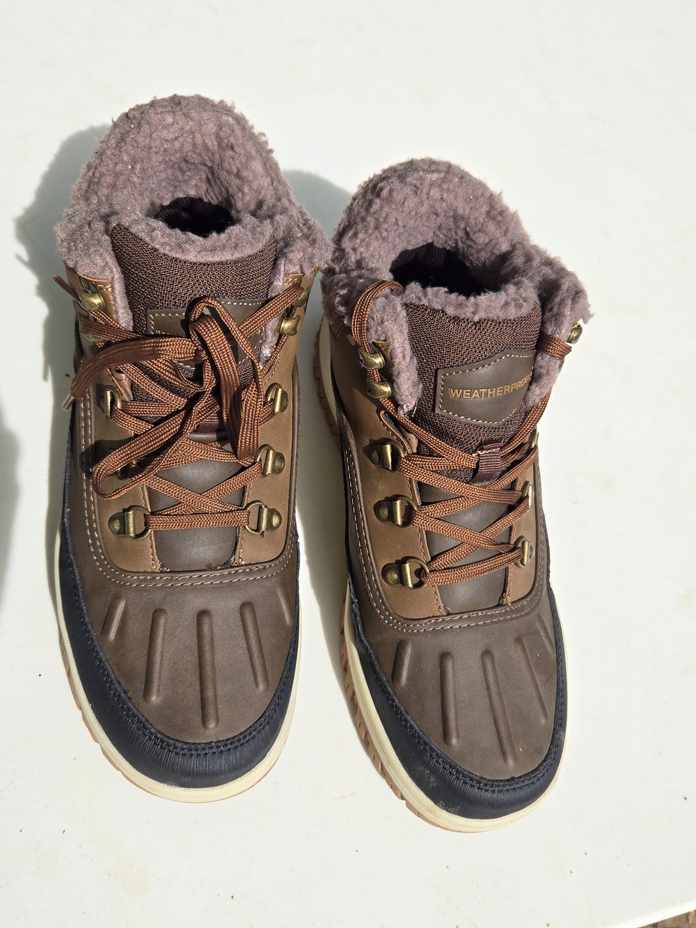 Weatherproof Brown & Black Winter Duck Boot - Picture 8 of 10
